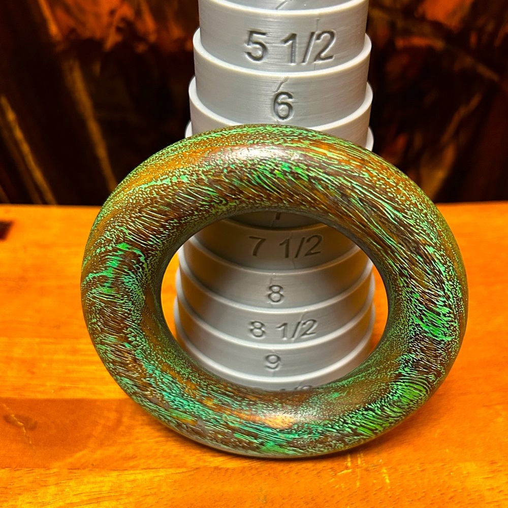 8 inch bangle wood green